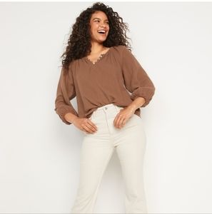 Brown Long Sleeve Shirt EUC Size L